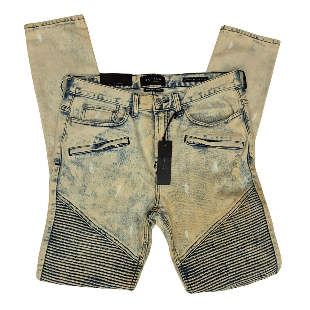 Pacsun Stacked Skinny Comfort Stretch Ripped Jeans Men’s 31x32 - NWT